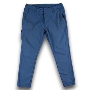 BYLT Everyday Pant 2.0 Mens 38 Blue Slim Fit Premium Basics Stretch Chino
